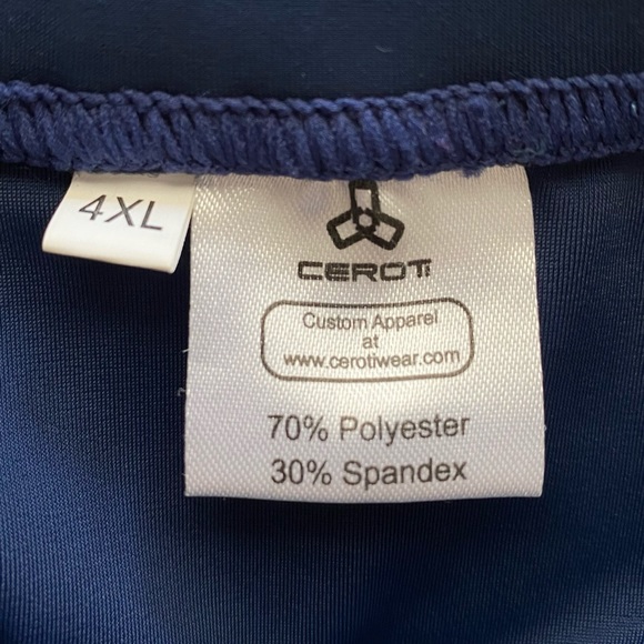 Ceroti Long Inseam Powerband Biking Cycling Spinning Shorts SPF 50 Size 4X NWOT - Picture 9 of 16